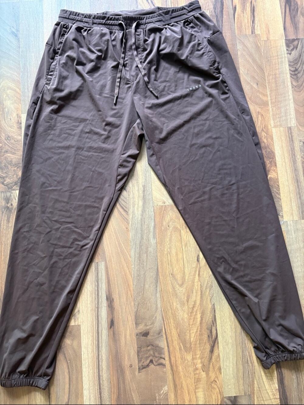 Inaka Power Brown Men's Drawstring Joggers Size XL